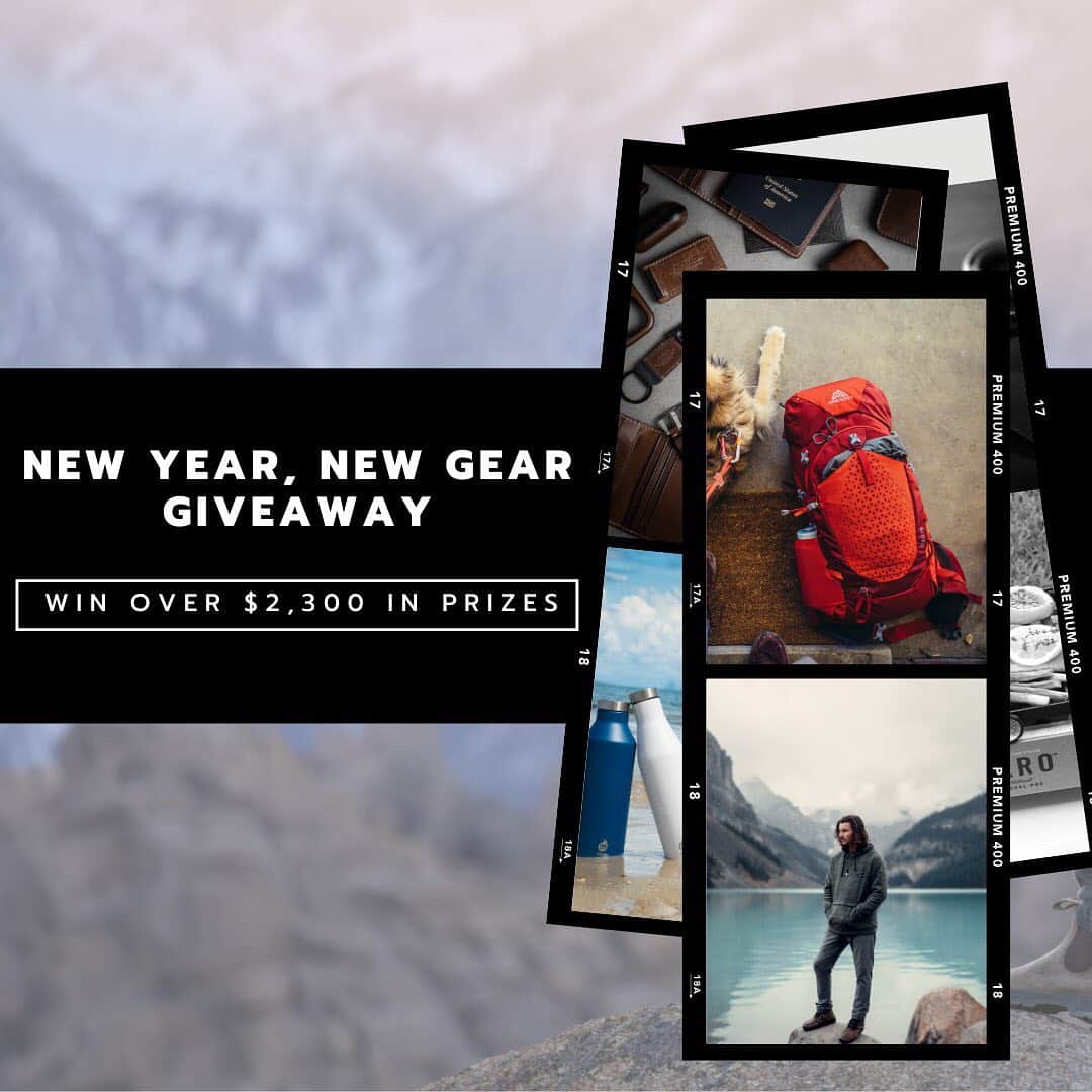 のインスタグラム：「New Year, New Gear GIVEAWAY 🎉 __  Let's start off 2021 with some good vibes...AND what better way to do that than partnering up with some epic brands to give one winner over $2,300 in prizes?!  Here's what you can win 👇🏽 - Evolution Joggers & Hoodie, a loafer Hammock, & a pair of Javas socks from Coalatree  - One Zulu 30L and One Jade 28L Hiking backpacks from Gregory (that's us!) - Product bundle from Mpowerd  - $300 gift card from Fire and Flavor - $300 gift card from GoMacro - Product Bundle from Mizu  - $300 gift card from Nomad Goods - A 6-month subscription to The Nomadik   Here's how to enter: 1. Like this post 2. Then hit the link in our bio to enter  *Giveaway ends on January 15th at midnight PST. Must be located in the US to enter. Winner will be randomly chosen and announced by January 20th, good luck!」