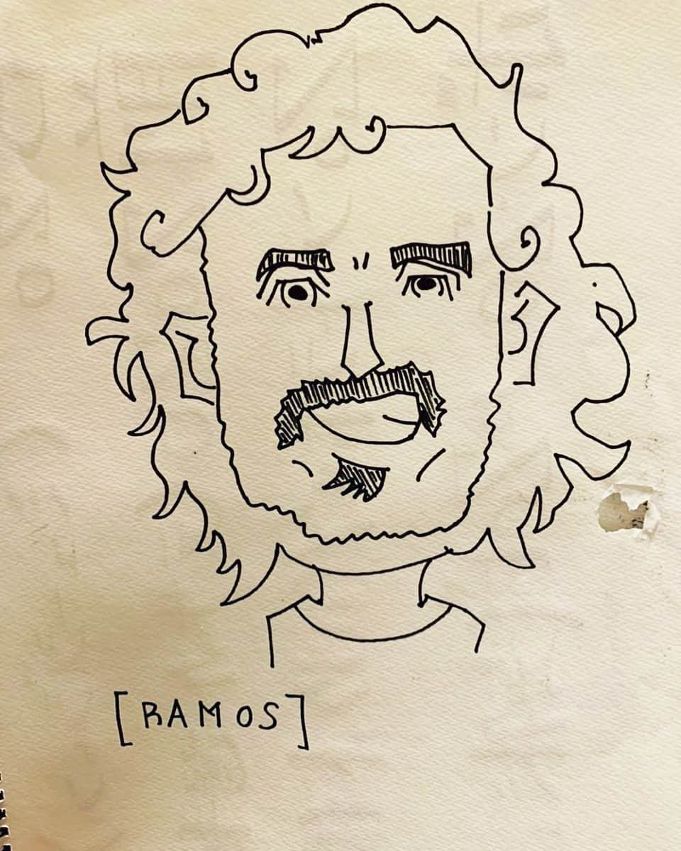 アモーレ橋本さんのインスタグラム写真 - (アモーレ橋本Instagram)「#ラモス さん  #イラスト」1月2日 12時00分 - bravo_hashimoto