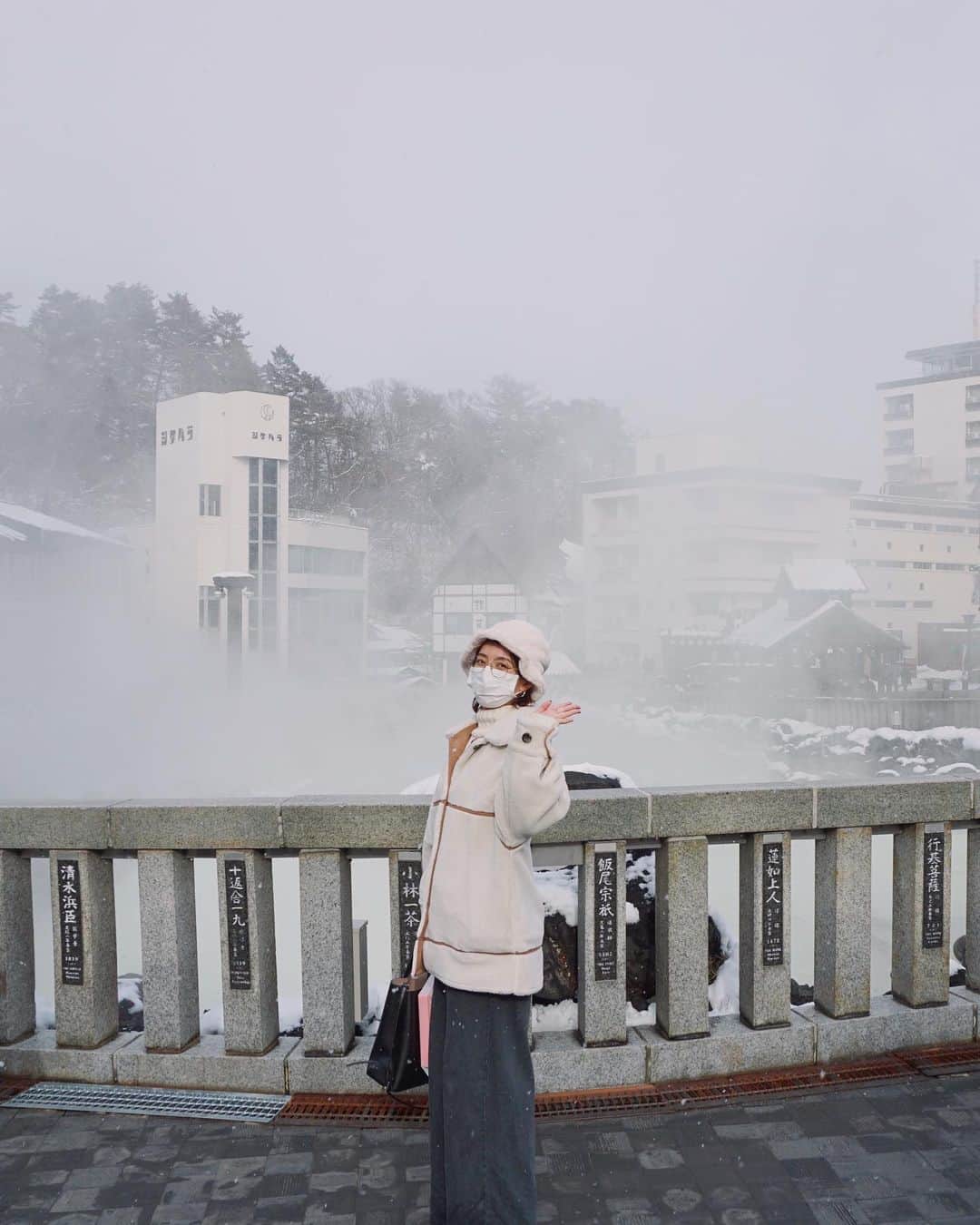 艾芊芊さんのインスタグラム写真 - (艾芊芊Instagram)「你的小可爱又出现了 #草津旅行」1月2日 23時02分 - iceykoko