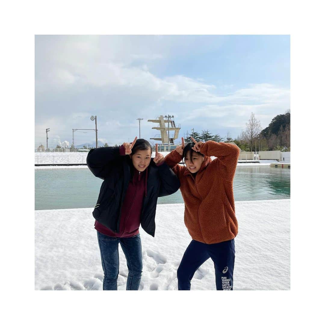 三上紗也可のインスタグラム：「2021 初練習 頑張るぞ〜🐄🐄🌱  #寒い」