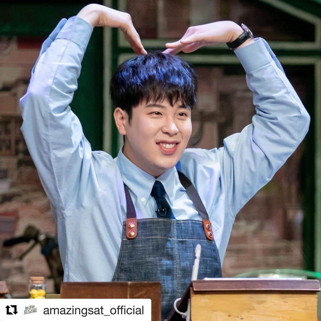 Block Bのインスタグラム：「#Repost @amazingsat_official with @get_repost ・・・ 하트를 보낸다 by피오」