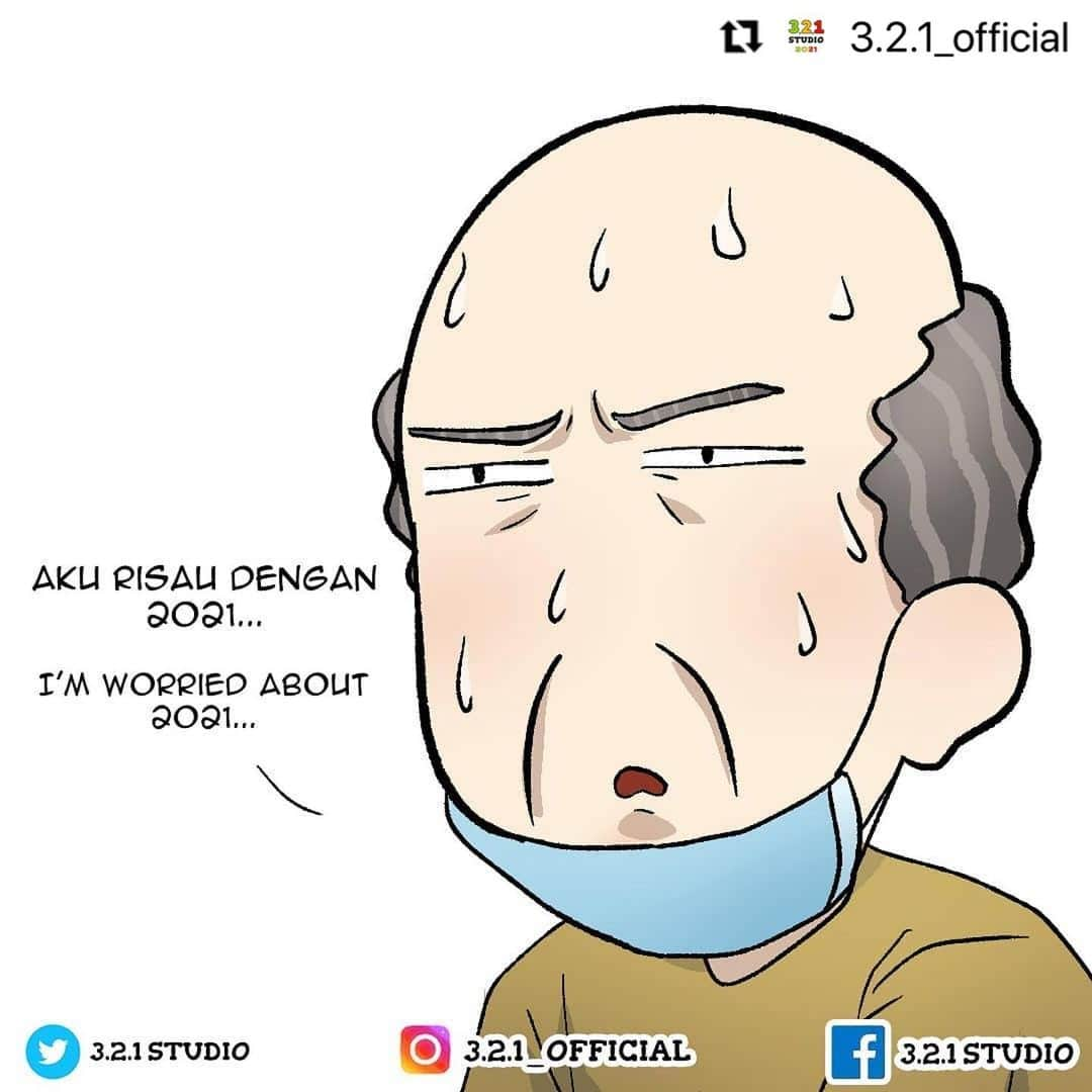 Koleksi Komik Malaysiaさんのインスタグラム写真 - (Koleksi Komik MalaysiaInstagram)「#Repost @3.2.1_official with @make_repost ・・・ Tahun yang mencabar, juga tahun yang kelakar. Macam2 perkara jadi kan? Cuba ceritakan pengalaman, perkara yang korang rasa kelakar, sedih, benda tular atau apa saja yang jadi tahun 2020. Mesti banyakkan?😁  Komen dan tag keluarga, kawan2 dan kenalan korang kat bawah👇 . Eh, lupa nak cakap. Terima kasih atas sokongan korang pada kami tahun ni. Harap korang akan terus sokong kami untuk tahun2 seterusnya! Korang memang ohsem arghhh!!  Salam Tahun Baru dari kami di @3.2.1_official 😆 . Jaga diri, jaga keluarga, patuhi SOP, amalkan langkah pencegahan dan banyakkan berdoa. Covid-19 masih ada dalam komuniti kita, jangan alpa! . A challenging year, also a funny one. All sorts of things happend right? Tell us your experience, things that you think funny, sad, and viral stuff or anything that happened in 2020. Must be a lot right?😁  Comment and tag you family, friends and acquaintance below👇 . Eh, forgot to say. Thank you guys for your support to us this year.  Hope all of you will continue to support us in the coming years too!! You guys are indeed ohsem arghhh!!  Happy New Year from us at @3.2.1_official 😆 . Take care of yourself, take care of your family, follow the SOP, practice prevention steps and pray a lot! Covid-19 is still in our community, don't forget!  . #comic #comics #comicstrip #animation #malaysia #komik #komikmalaysia #animasi #anime #cartoon #cartoonist #cartoons #drawing #illustration #mangaartist #mangadrawing #illustrator #komikstrip #gengkomik #webcomic #webtoon #kartun #321OFFICIAL #stayhome #malaysiancomic #manga #mangaart #tahunbaru newyear #2021」1月2日 16時58分 - tokkmungg_exclusive