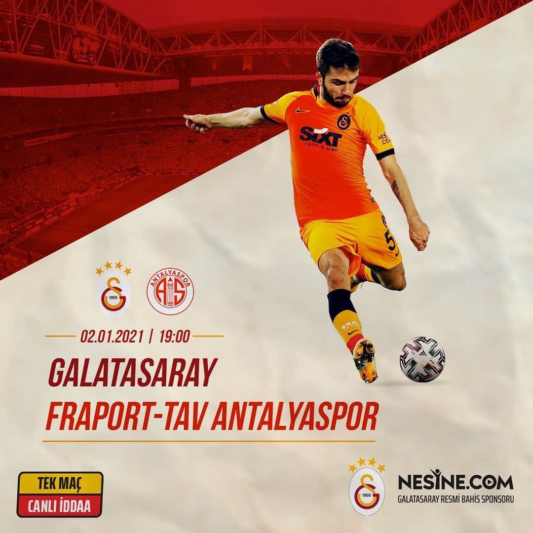 ガラタサライSKさんのインスタグラム写真 - (ガラタサライSKInstagram)「Galatasaray evinde Antalyaspor'u ağırlıyor, heyecan CANLI İDDAA ile @nesine_com’da yaşanıyor!  Detaylar story'de  ☝️」1月2日 19時08分 - galatasaray