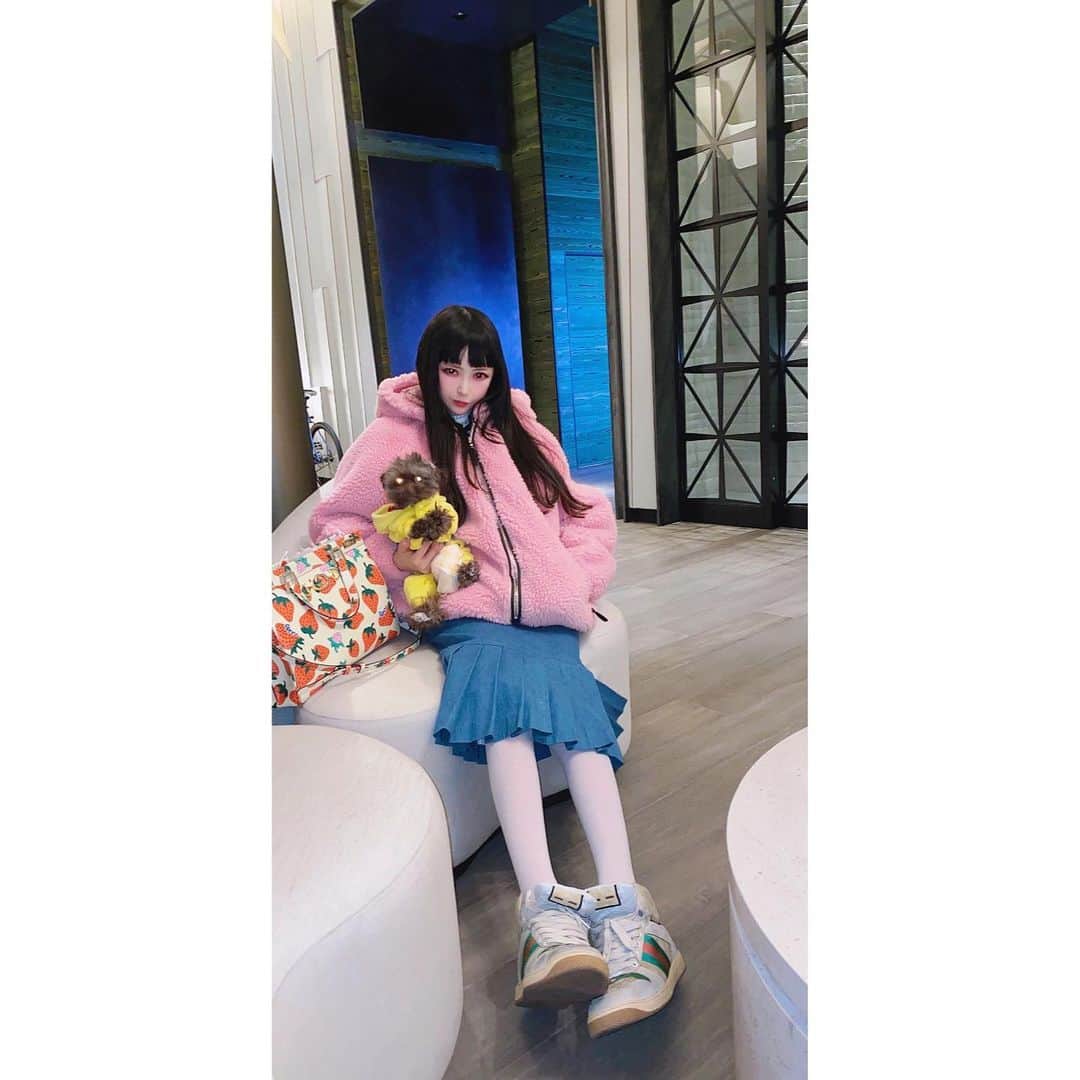 TORICOのインスタグラム：「明けましておめでとうございます。今年も宜しくお願い致します。  kimpton shinjuku tokyoが犬も一緒に全ての場所に行けるから最高。  お陰で良いお正月が過ごせました。  犬でレストランも賑わっていました🦮🐕🐩🐕‍🦺🐈  都内にいない気するぐらい海外気分を味わえる場所。  とにかく動物だらけ幸せ。  #kimptonshinjukutokyo」
