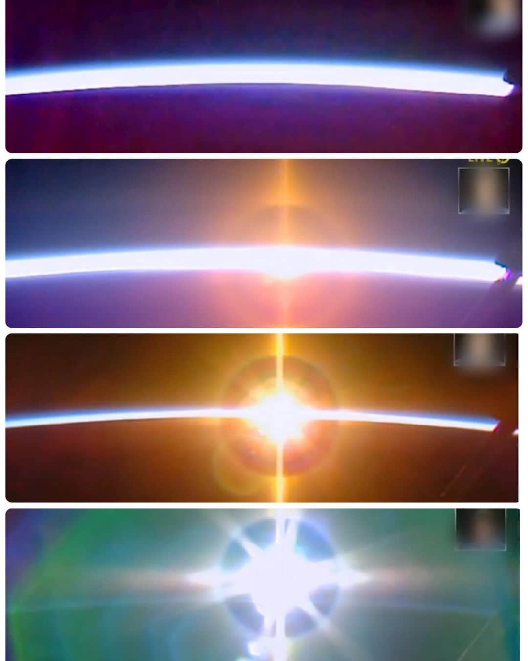 青木源太さんのインスタグラム写真 - (青木源太Instagram)「宇宙から見る初日の出が美しすぎた件。 #国際宇宙ステーションより#ISS#ISSは高速で地球を回っているので#1日に16回日の出があるらしい」1月2日 19時53分 - aoki.genta