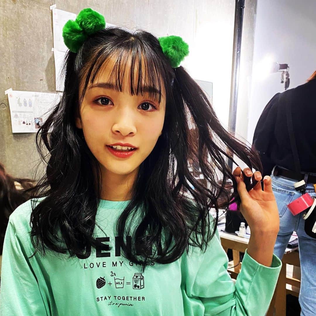ニコ☆プチのインスタグラム：「. . グリーンのあーちゃん💚‼︎‼︎ . #中山あやか #ニコプチ」