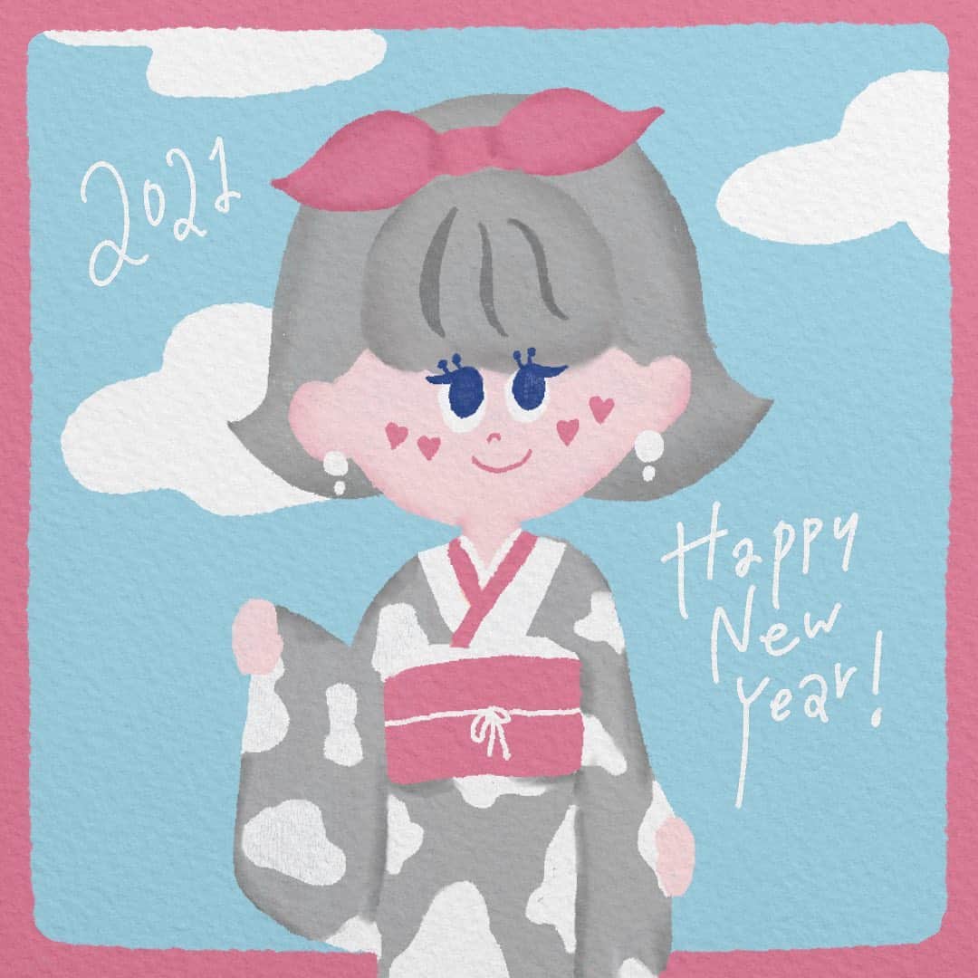 M0M0Neのインスタグラム：「Happy new year!💘 새해 복 많이 받으세요💕 제가 몸이 안좋아서 오랫동안 올리지 못했지만 앞으론 다시 자주 활동할수있도록 하겠습니다! 내 올해의 목표!! 여러분 올해도 잘 부탁드립니다🥰」