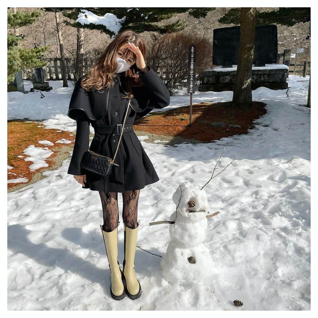 浦西ひかるさんのインスタグラム写真 - (浦西ひかるInstagram)「歩いてたらかわいい雪だるまちゃんを発見しました⛄️❤︎ . めっちゃ質問きてた #ひかスタイル　〜！」1月2日 21時04分 - uranishihikaru