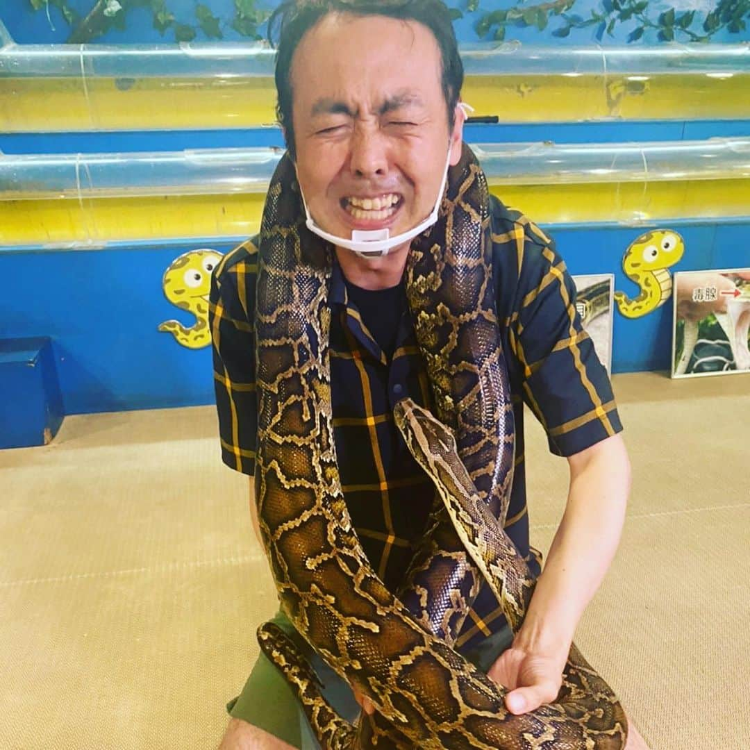 田中卓志さんのインスタグラム写真 - (田中卓志Instagram)「地獄！😰  #アンガールズ #ヘビ」1月2日 21時18分 - ungirls_tanaka