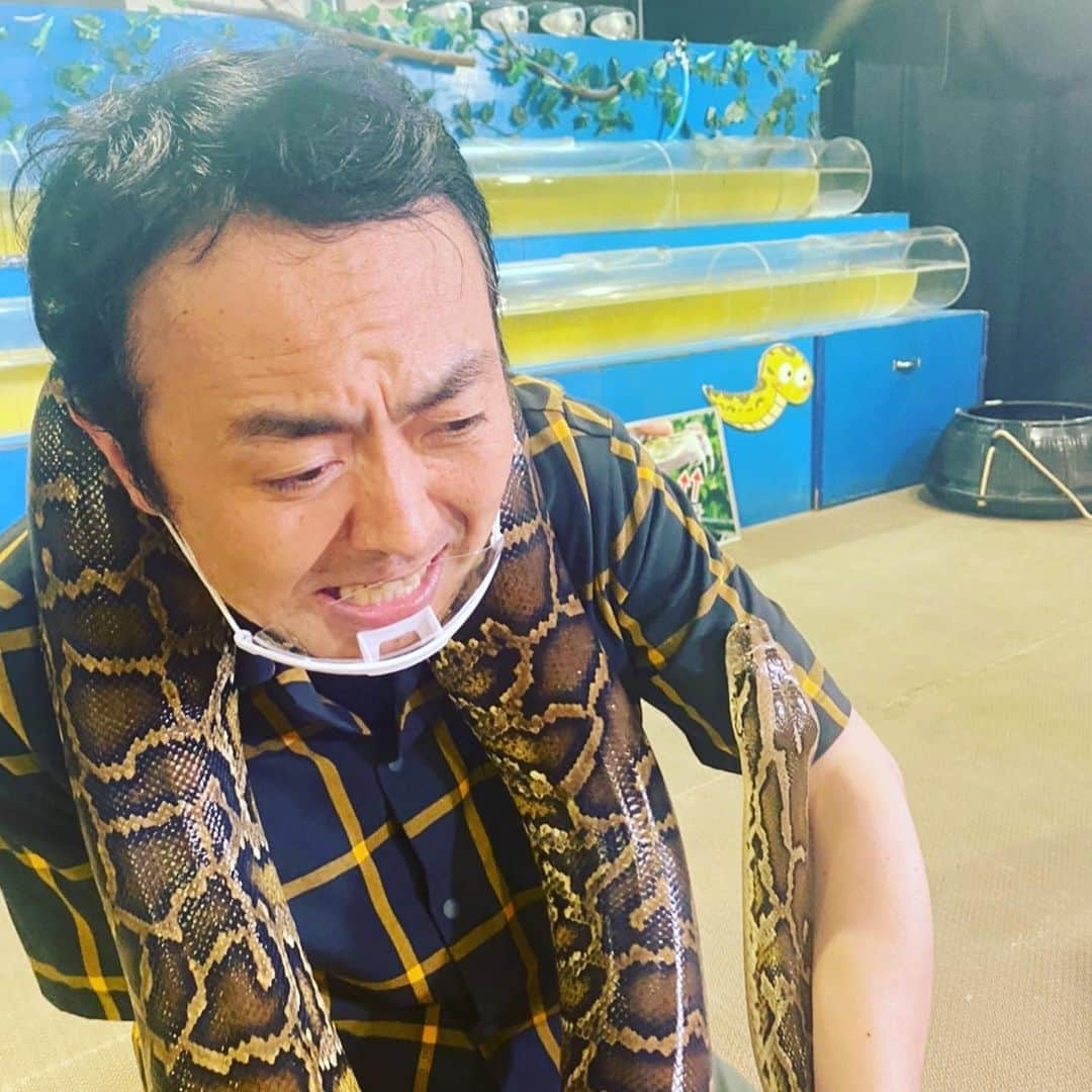 田中卓志さんのインスタグラム写真 - (田中卓志Instagram)「地獄！😰  #アンガールズ #ヘビ」1月2日 21時18分 - ungirls_tanaka