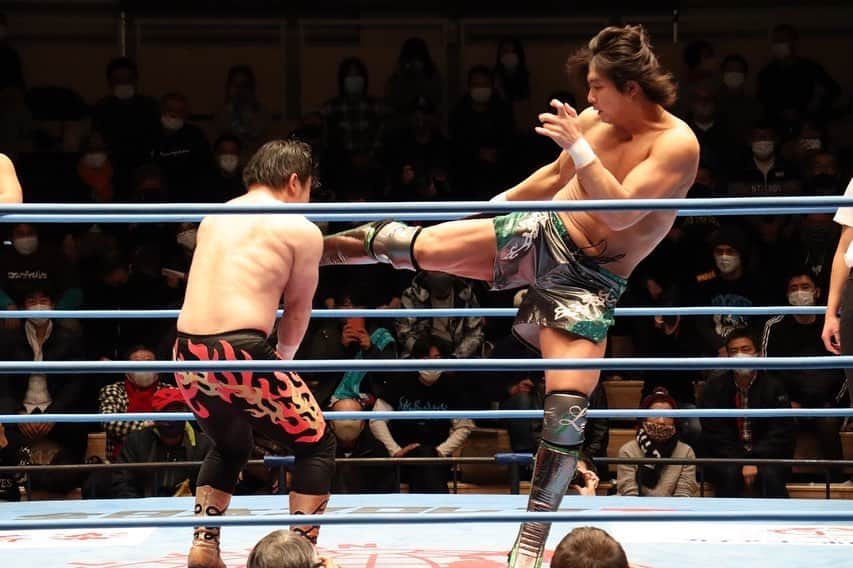 ジェイク・リーのインスタグラム：「#prowrestling #ajpw #2021.1.2」