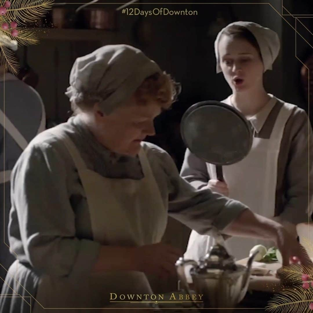 ダウントン・アビーのインスタグラム：「Get cooking with the spirit of Mrs. Patmore! The Downton Abbey Official Cookbook is available now (Link in bio)  #12DaysofDownton」