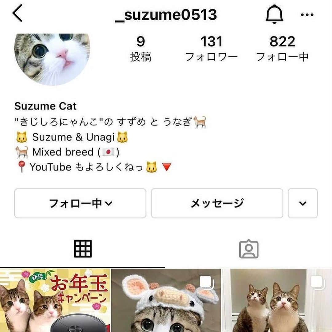 すずめくんさんのインスタグラム写真 - (すずめくんInstagram)「⚠️注意⚠️  本日、悪質ななりすましアカウントが確認されました🙇‍♂️ ご迷惑おかけしております。  通報のご協力よろしくお願いいたします🙇‍♂️ ❌ @_suzume0513  非公開のようですが、アイコンプロフィールなど全て同じです。  偽物アカウントは、 (まだしていないようですが…) おそらく「ロボロック当選しました」 などとメッセージを送り、クレジットカードなどの入力画面に誘導しようとする悪質なものです。  すずめからキャンペーンの当選メッセージなど一切行いません。 絶対に騙されないでください！！⚠️ フォローしないでください！！⚠️  問題報告していますが、おそらくなかなか削除されないかと思います🙇‍♂️  ご迷惑おかけしますが、ご協力お願いいたします🙇‍♂️🙇‍♂️🙇‍♂️  ☑️公式マークのついたこちらのアカウントが本物です🙇‍♂️  ⚠️Fake account⚠️ @_suzume0513 🙇‍♂️🙇‍♂️🙇‍♂️」1月3日 8時02分 - suzume0513