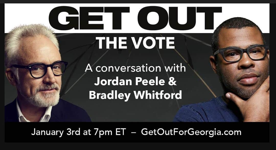 エイミー・シューマーさんのインスタグラム写真 - (エイミー・シューマーInstagram)「Join @jordanpeele and @bradleywhitford for a LIVE virtual conversation on the making of Get Out, the politics of horror films, and how Georgia is leading the way to change this country for the better.  We can get rid of monsters like Mitch McConnell. Your donation will be used to GET OUT the vote in Georgia and flip the Senate.  >>Link to donate/sign up in my stories<<」1月3日 8時05分 - amyschumer