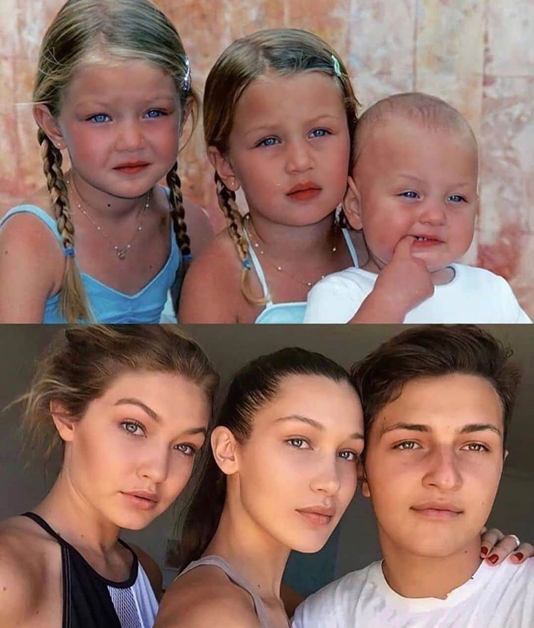 Style Fashion Luxuryのインスタグラム：「Siblings transformation through the years 😍  Tag your sibling!」