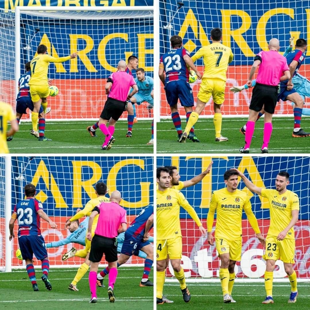 ビジャレアルCFのインスタグラム：「-¿No hay hueco 😑? . - ¡PUES ME LO INVENTO 🤯💥🥅! . - No way through? 😑  - WELL I'LL MAKE ONE! 🤯💥🥅 . #Villarreal #futbol #football #soccer #laliga」