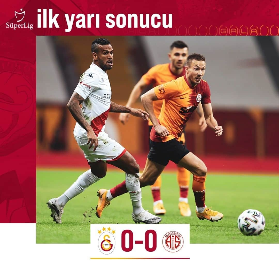 ガラタサライSKさんのインスタグラム写真 - (ガラタサライSKInstagram)「İlk yarı sonucu: Galatasaray 0-0 FTA Antalyaspor #GSvANT」1月3日 1時50分 - galatasaray