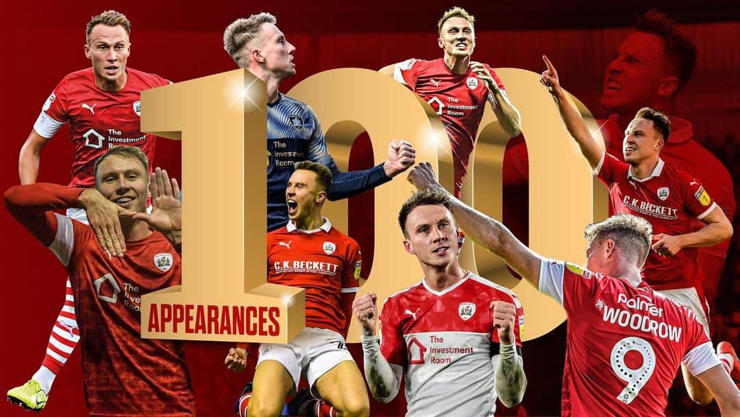 コーリー・ウッドローのインスタグラム：「Disappointing not to get anything from the game today. On a personal note really happy to make my 100th appearance for the club! 🔴⚪️」