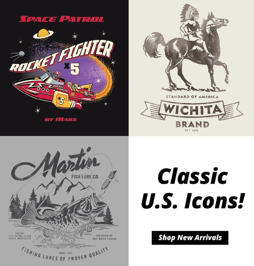 マリブシャツのインスタグラム：「⚠️New line of Classic U.S. Icons⚠️ Click the link in bio to see more! #classic #icons #new」