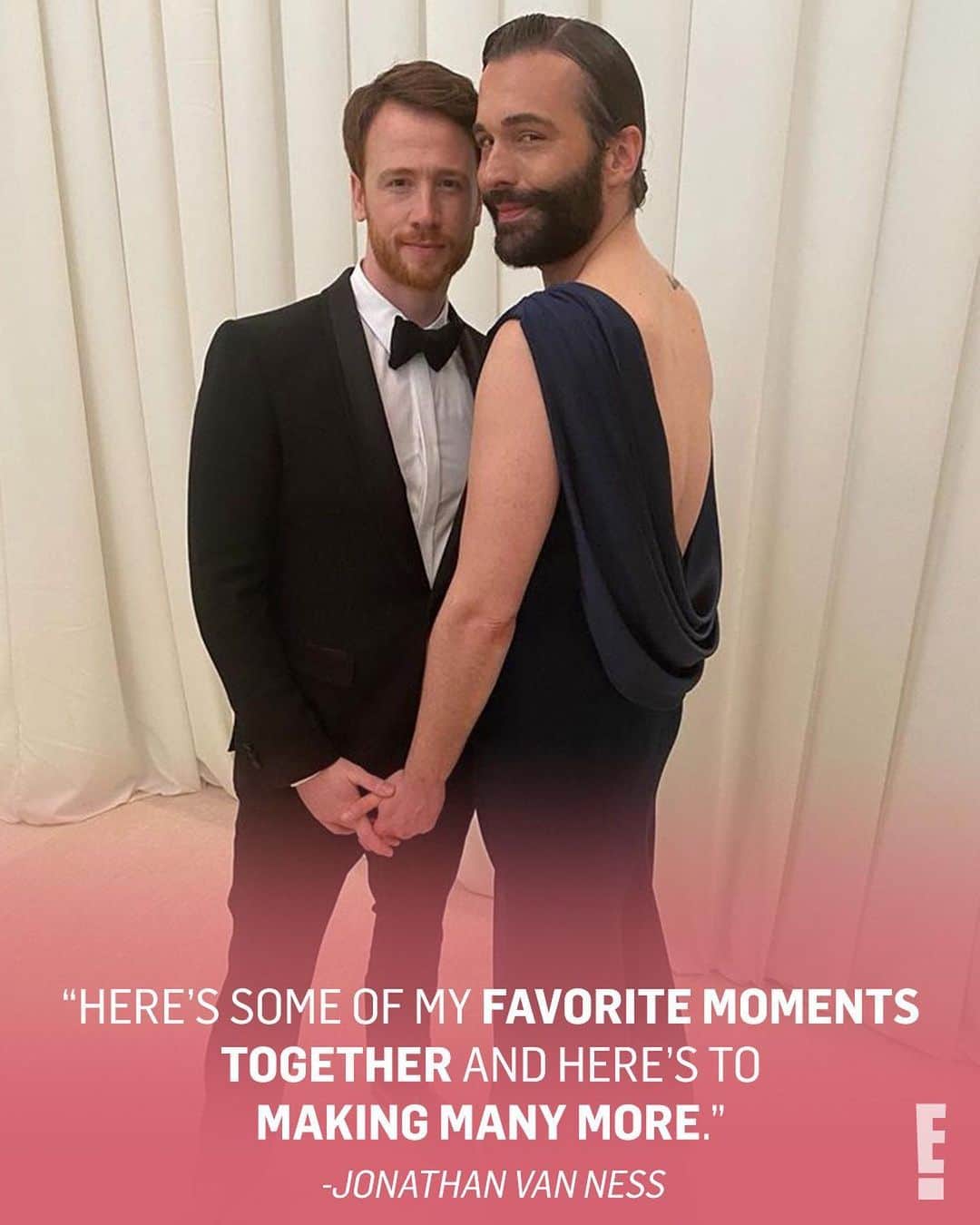 E! Onlineさんのインスタグラム写真 - (E! OnlineInstagram)「Just as we finished crying happy tears for Jonathan Van Ness and his new husband(!!), he went ahead and gave us a glimpse at their beautiful love story. 😭❤️(📷: @jvn)」1月3日 6時00分 - enews