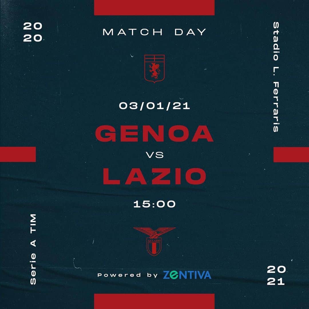 ジェノアCFCさんのインスタグラム写真 - (ジェノアCFCInstagram)「🔴🔵 #GenoaLazio  🏆 @seriea   💪 Forza, Grifone!  ✅ @zentivait」1月3日 17時15分 - genoacfc