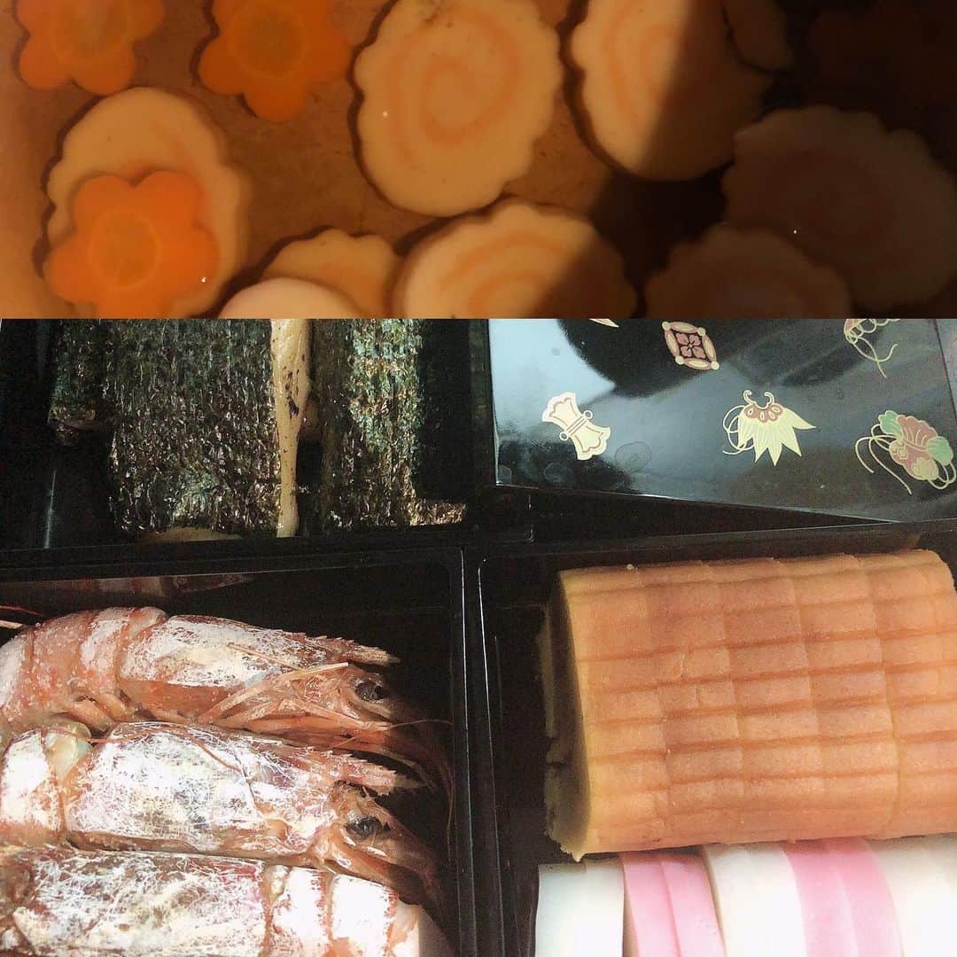 有奈めぐみのインスタグラム：「おせちではない、これはお重に入れたお弁当だと思う。」