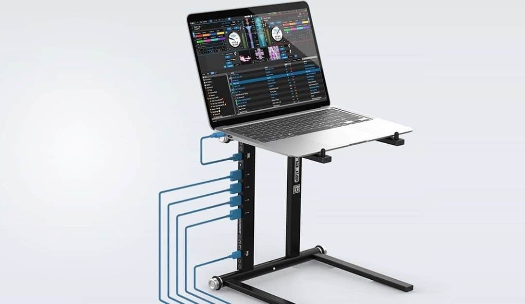 Block.fmのインスタグラム：「ニュース｜これが欲しかった！RELOOPのDJ～DTM用PCハブ一体型スタンド。逆になぜ今まで思いつかなかったのかというくらいシンプルに便利。(2020）⁠ ⁠ 続きはlink in bio」