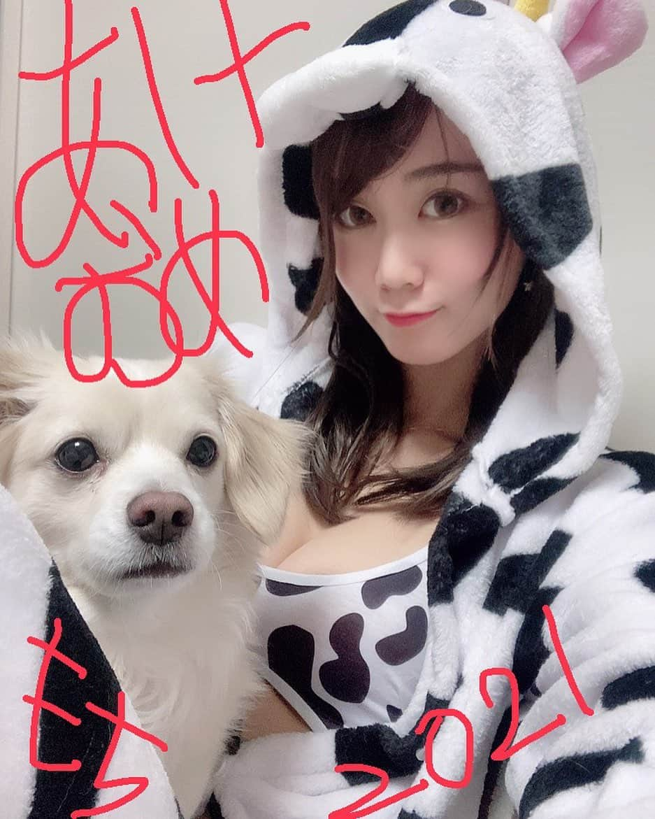 安藤まいさんのインスタグラム写真 - (安藤まいInstagram)「ストーリーにも上げたもちばーじょん🐶🐮  #コスプレ#牛#牛コスプレ #干支#干支コスプレ#水着 #インスタグラビア#あけましておめでとうございます#レースクイーン#ラウンドガール#イベントコンパニオン#お正月コスプレ#自撮り#自撮り女子#谷間フェチ#谷間#安藤まい#cosplay#selfie#japanesegirl#rq」1月3日 13時58分 - mai_ando0407