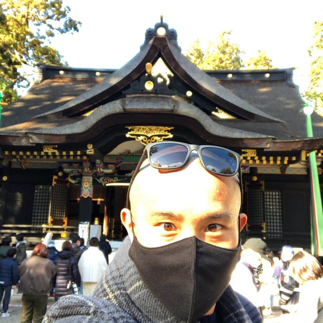 安田理大のインスタグラム：「初詣⛩ はいきた、大吉👨‍🦲 　 #香取神宮」