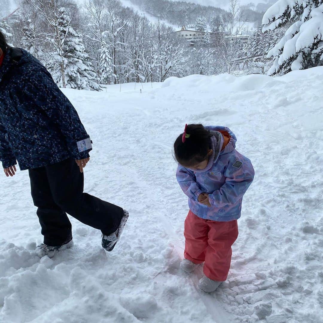 滝川その美さんのインスタグラム写真 - (滝川その美Instagram)「明けましておめでとうございます😊 年末年始はスキー場で年越ししました！ 息子はプライベートレッスンで上達し、娘は雪寒い〜と言って泣き、私はへっぽこ過ぎて夫に救助されるという😅 #ルスツ #スキー #スキー場 #パウダースノー  #雪だるまが作れないくらいふかふかの雪 #最高でした #極暖ヒートテックが大活躍」1月3日 16時41分 - iam_sonomi_official