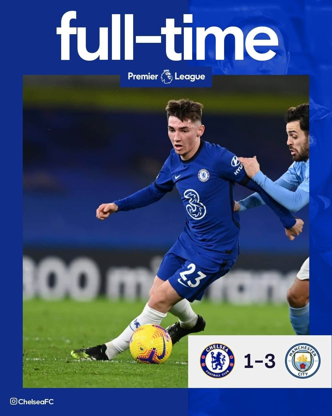 チェルシーFCさんのインスタグラム写真 - (チェルシーFCInstagram)「Full time: It ends in defeat, despite a late goal for the hosts. #CHEMCI #Chelsea #CFC」1月4日 3時27分 - chelseafc