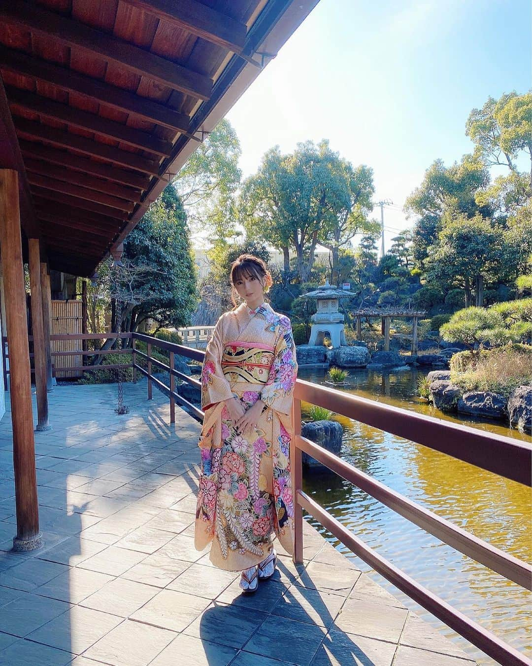 市川愛さんのインスタグラム写真 - (市川愛Instagram)「﻿ ﻿ 2021🐮新年振袖👘﻿ ﻿ 今年は黄色にしました👘  ﻿ ﻿ ﻿ #portrait#model#instafollow#japanese#photography#kawaii#ig_japan#picoftheday#followme#攝影#ポートレート#ポトレ#日本的#自撮り女子#tokyolife#injapan#振袖#振袖ヘア#振袖レンタル#帯飾り#晴れ着#振袖着付け #帯結び#黄色振袖」1月3日 18時49分 - pkmnai