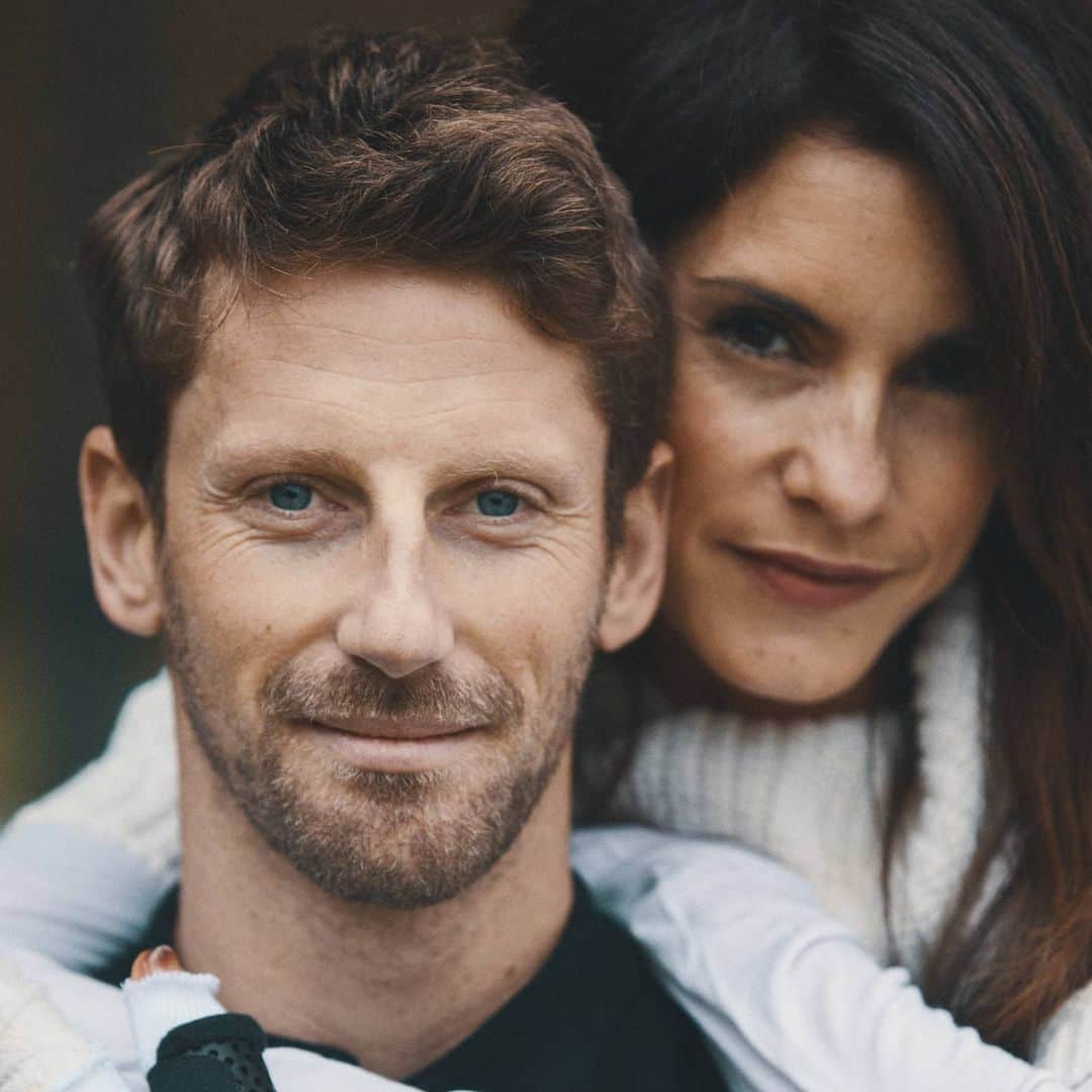 ロマン・グロージャンのインスタグラム：「Stronger together ❤❤❤ @mariongrosjean  Pic @ugorichardphoto」