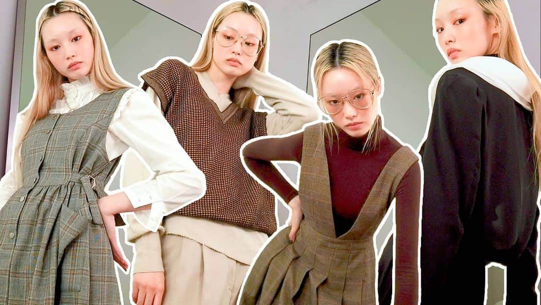 フェルナンダ・リーのインスタグラム：「New year, new vid 🥸 This time - a week of (anime) school uniform inspired outfits!  Linky link or click through on my profile 🦫 https://youtu.be/UtWJttkluZU」