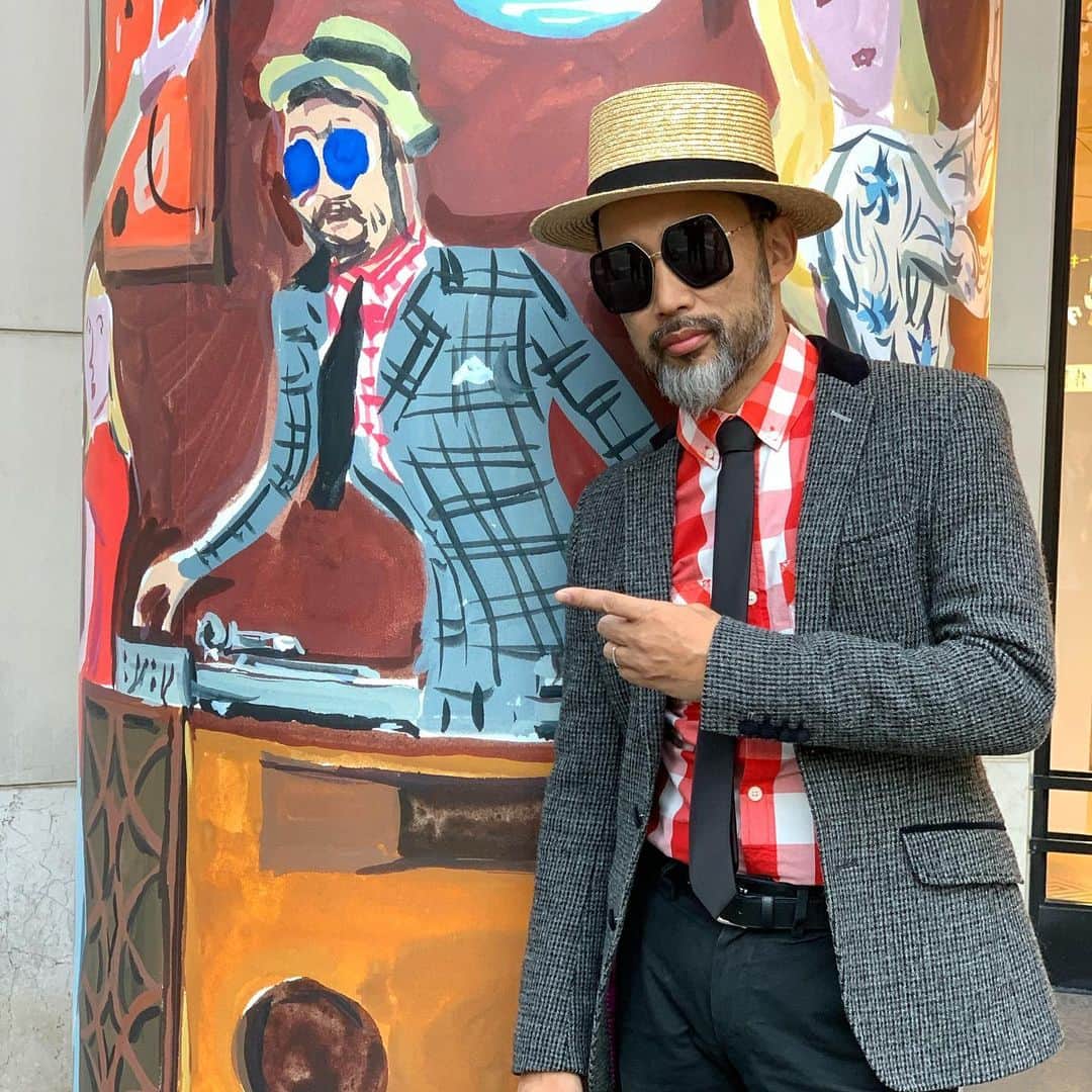 沖野修也のインスタグラム：「#burneysnewyork  #jeanphilippedelhomme  #shuyaokino #kyotojazzmassive」
