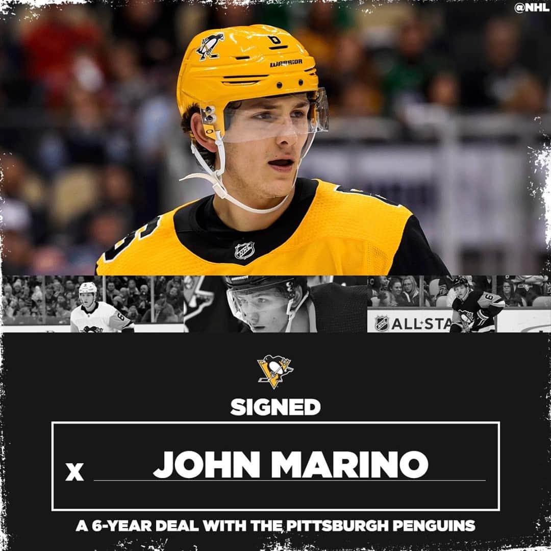 NHLさんのインスタグラム写真 - (NHLInstagram)「Six more years for @john.marino97 with the @penguins! ✍️」1月4日 0時48分 - nhl