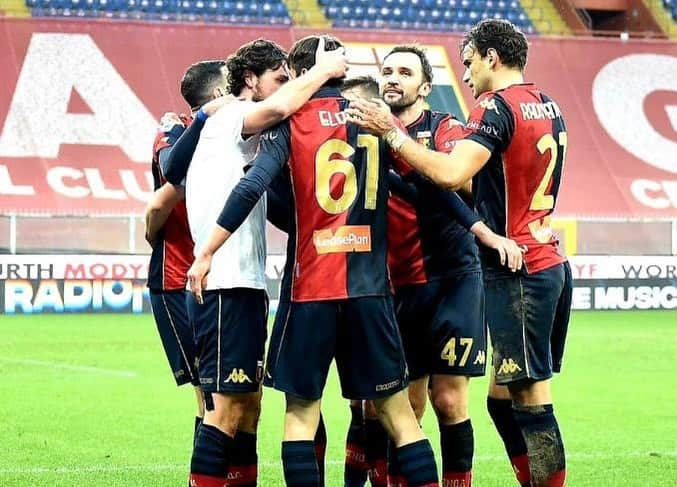 ステファノ・ストゥラーロのインスタグラム：「Un ottimo punto contro un grande avversario. Bravi ragazzi, questo è l’atteggiamento giusto! 👏🏼👏🏼 #ForzaGenoa @genoacfcofficial @seriea」