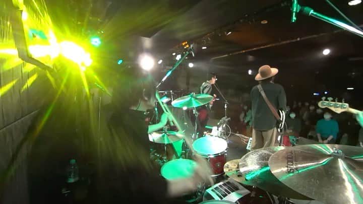 吉澤響のインスタグラム：「20201217 新代田FEVER 『New Days』/ セカイイチ  #セカイイチ #live #drums #drummer #gretschdrums」