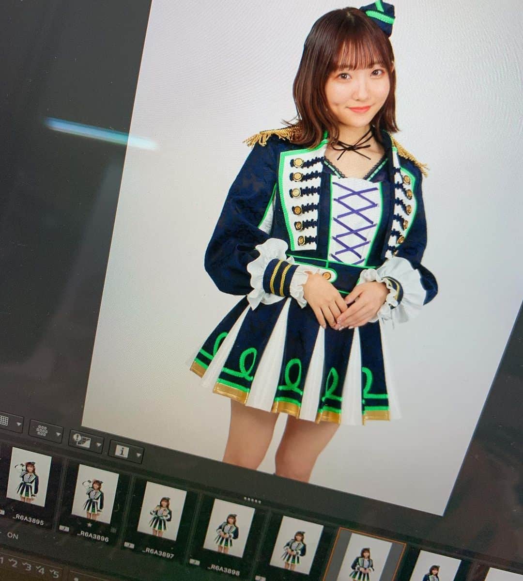 夏川愛実のインスタグラム：「新衣装✨✨﻿💚 ﻿ ﻿ #アイドル衣装#新衣装#アイドル#2021﻿ #ボブヘア#ショートボブ#外ハネ﻿ ﻿ ﻿」