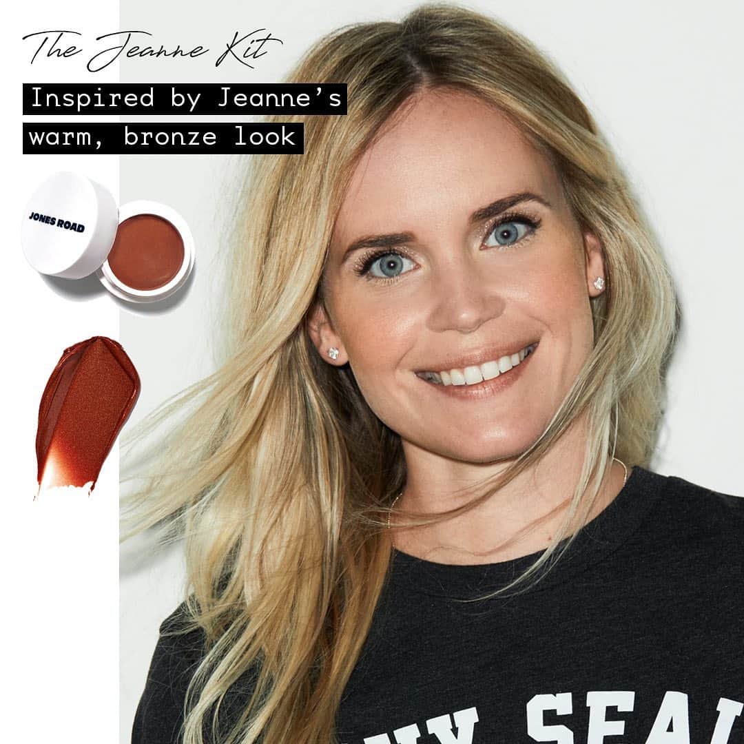 ボビー・ブラウンのインスタグラム：「Sneak peek. Launching tomorrow. With a mini miracle balm. 2 kits both great choices. This is the bronze Jeanne. @jonesroadbeauty」