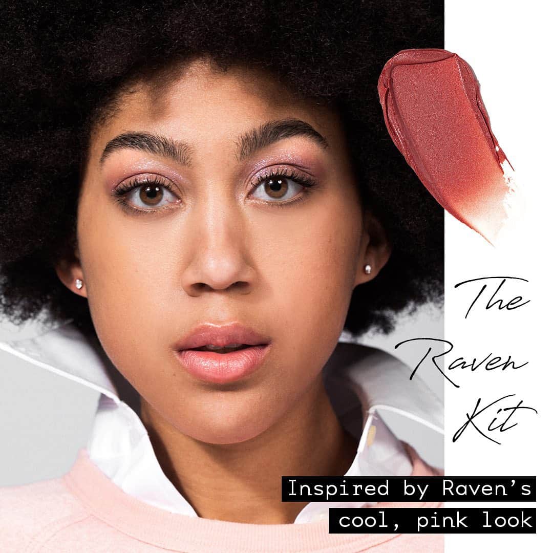 ボビー・ブラウンのインスタグラム：「And here’s the dusty Rose Raven kit. Swipe to see the colors. Launching tomorrow on @jonesroadbeauty」