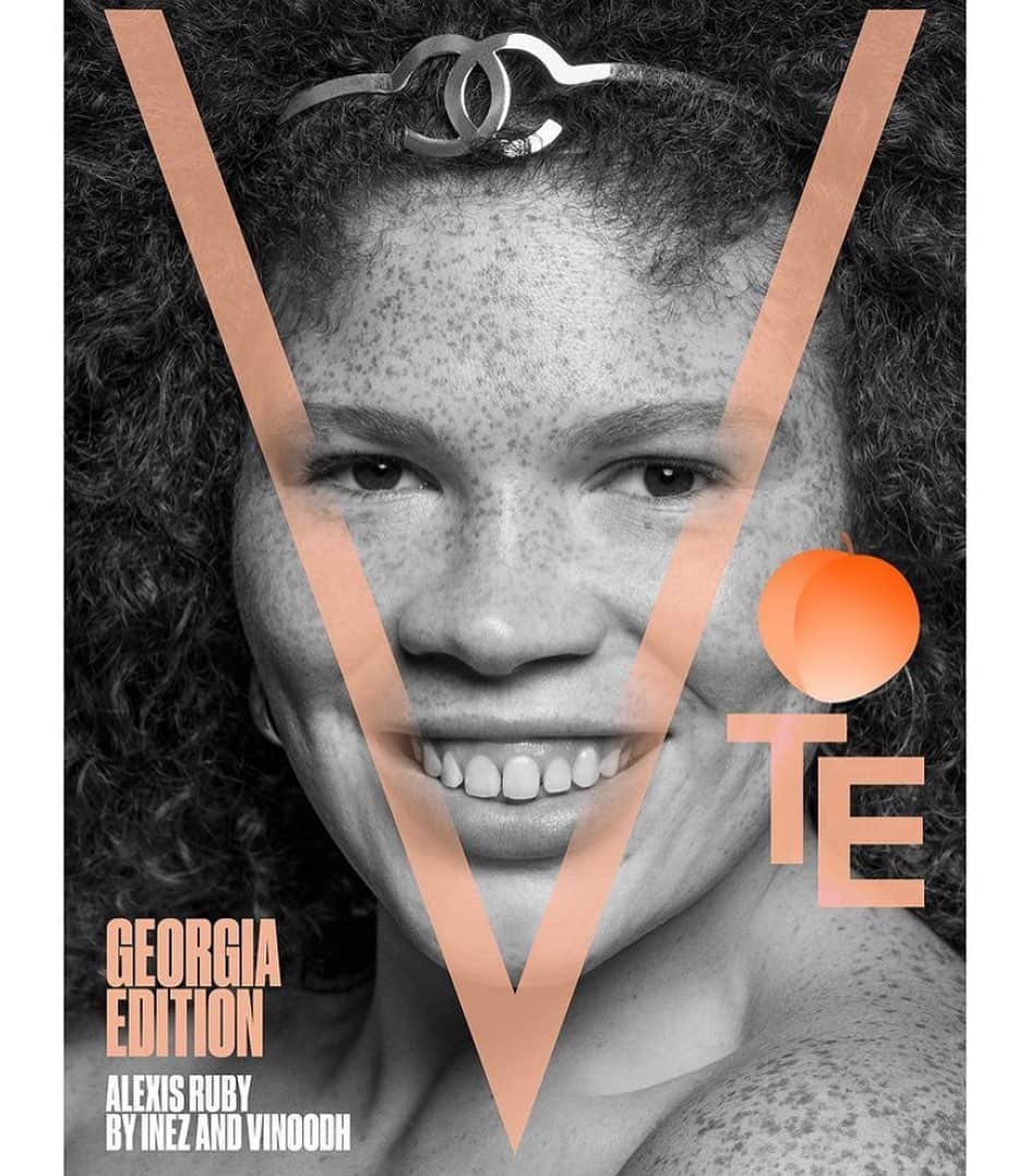 IMG Modelsさんのインスタグラム写真 - (IMG ModelsInstagram)「#Georgia Voter. 🍑 @lexpfromthevill covers @vmagazine’s ‘Georgia Edition’. #📷 @inezandvinoodh #⭐️ #IMGstars」1月4日 6時11分 - imgmodels