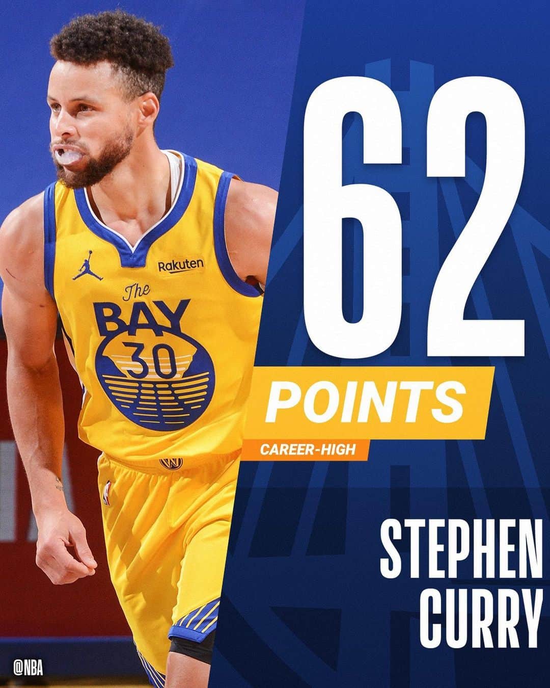 NBAさんのインスタグラム写真 - (NBAInstagram)「@stephencurry30 tosses in a new career-high 62 in the @warriors home W! #OnlyHere」1月4日 13時10分 - nba