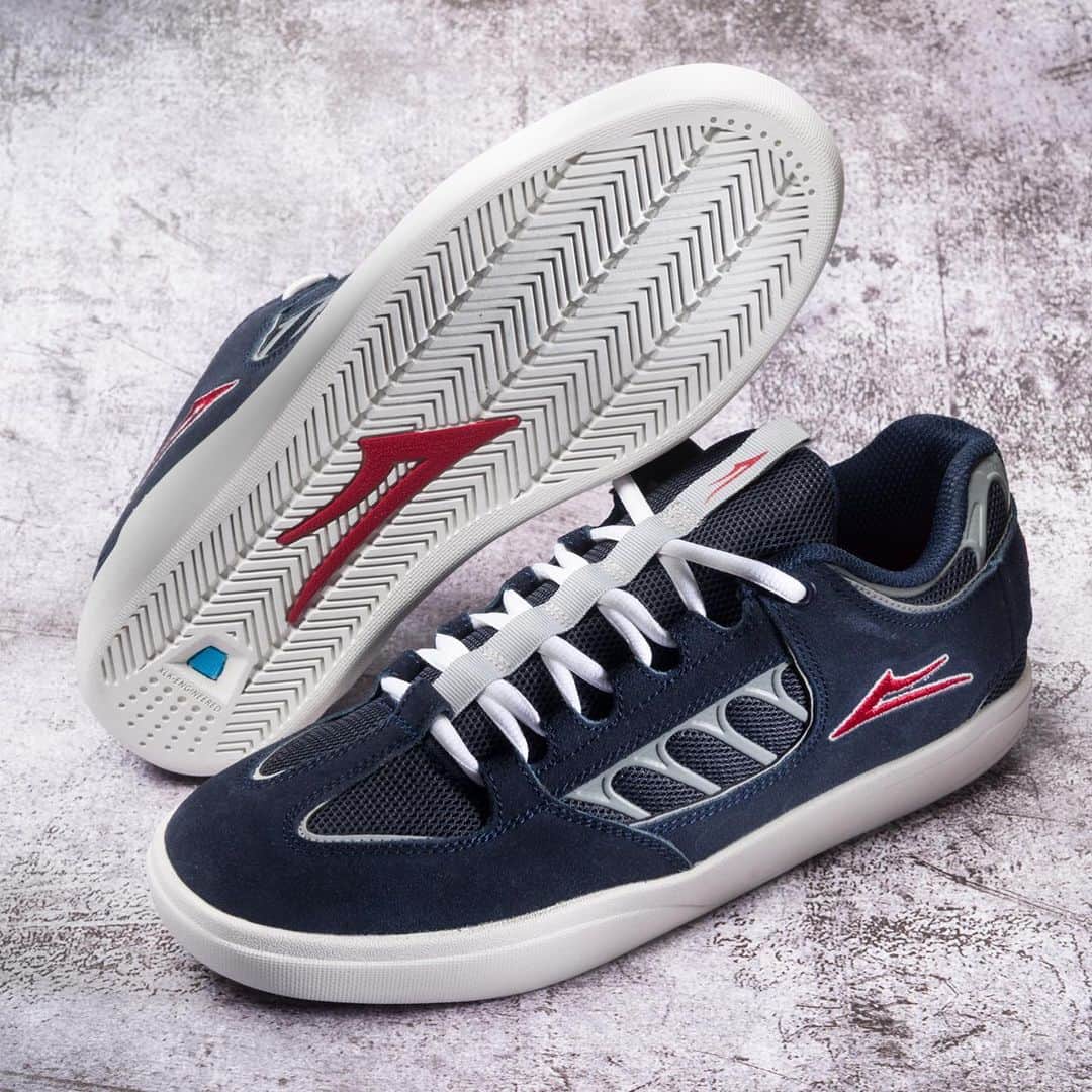 のインスタグラム：「Carroll in Navy/White Suede Available now at skate shops and Lakai.com #Lakai #TheShoesWeSkate」