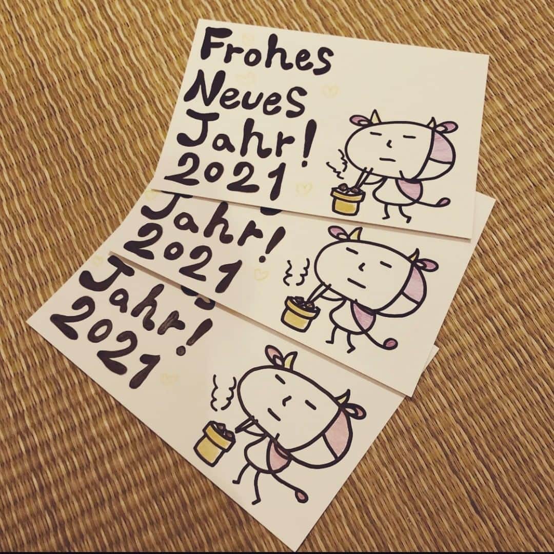 西山由さんのインスタグラム写真 - (西山由Instagram)「Carte de vœux 2021.」1月4日 9時36分 - jesuis_yui
