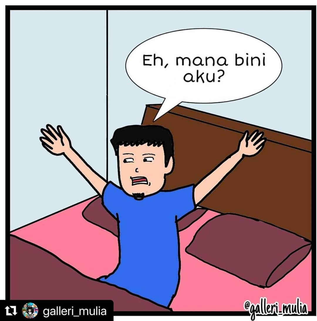 Koleksi Komik Malaysiaさんのインスタグラム写真 - (Koleksi Komik MalaysiaInstagram)「#Repost @galleri_mulia with @make_repost ・・・ Isteri hilang!!  . Kepada anda yg sedang mencari jodoh, boleh ke website baitulmuslim.com. InshaAllah, dah ramai pasangan yang dah bertemu jodoh di sana. Jom follow ig @baitulmuslim, banyak poster2 menarik yang dikongsikan.」1月4日 10時58分 - tokkmungg_exclusive
