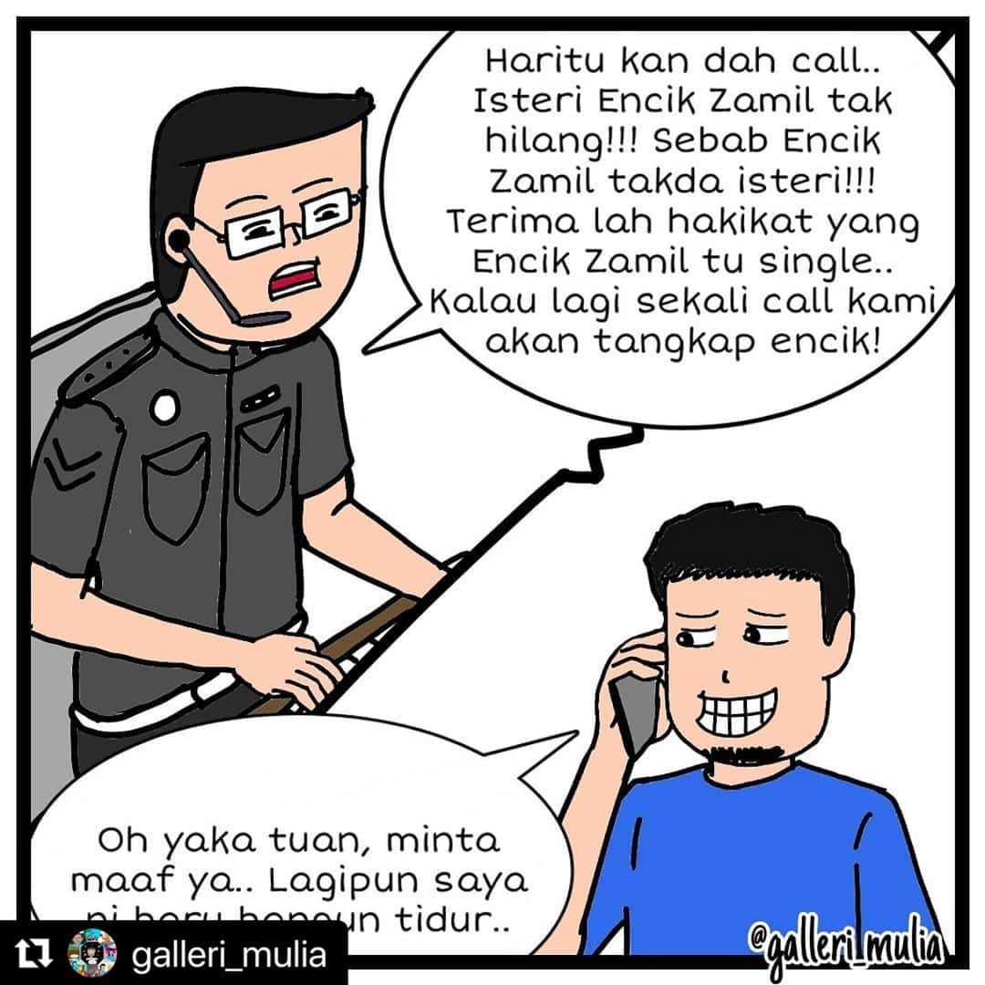 Koleksi Komik Malaysiaさんのインスタグラム写真 - (Koleksi Komik MalaysiaInstagram)「#Repost @galleri_mulia with @make_repost ・・・ Isteri hilang!!  . Kepada anda yg sedang mencari jodoh, boleh ke website baitulmuslim.com. InshaAllah, dah ramai pasangan yang dah bertemu jodoh di sana. Jom follow ig @baitulmuslim, banyak poster2 menarik yang dikongsikan.」1月4日 10時58分 - tokkmungg_exclusive