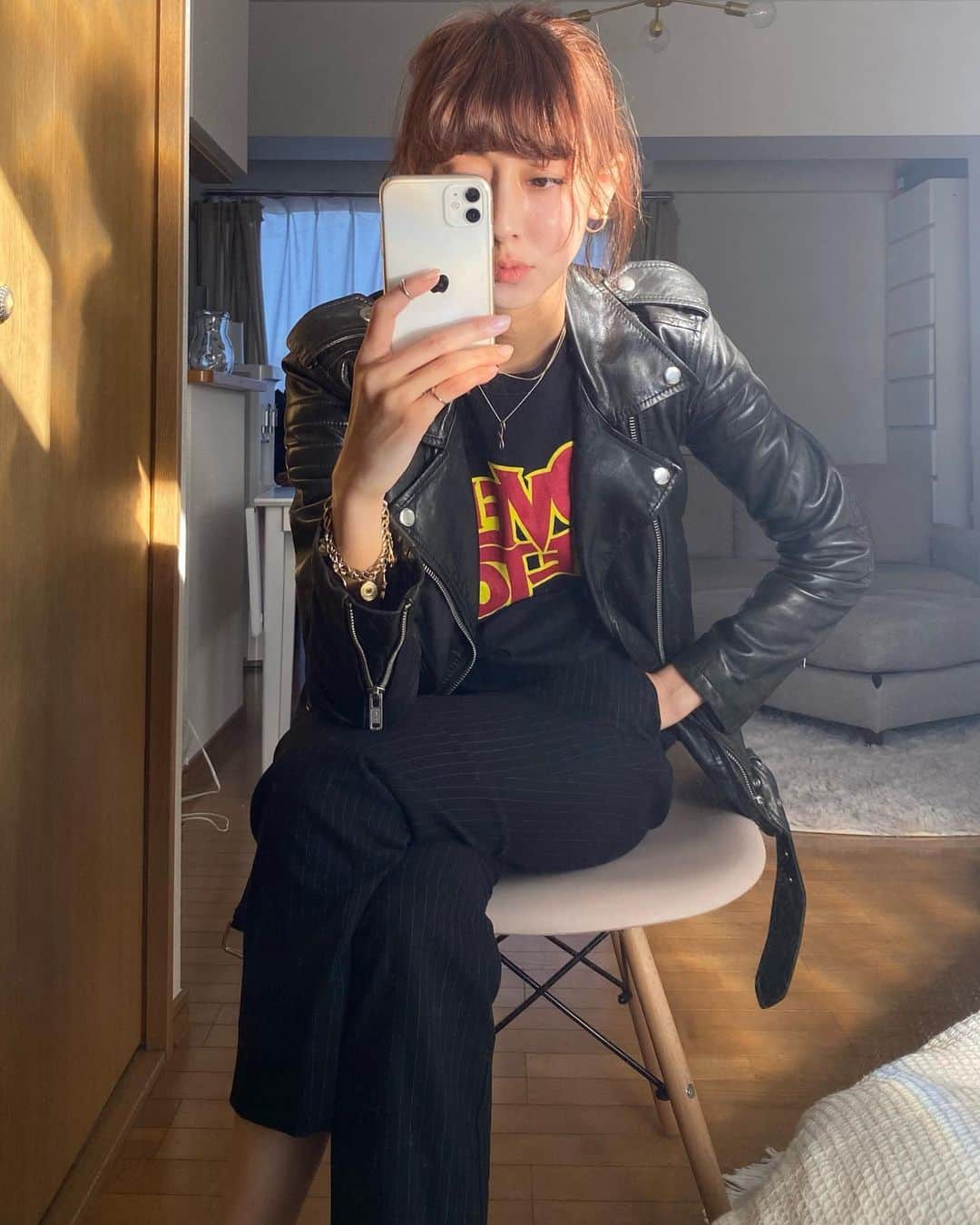 生野優子のインスタグラム：「ハリウッドのAmoeba Musicで買ったTシャツ💛❤️🖤」