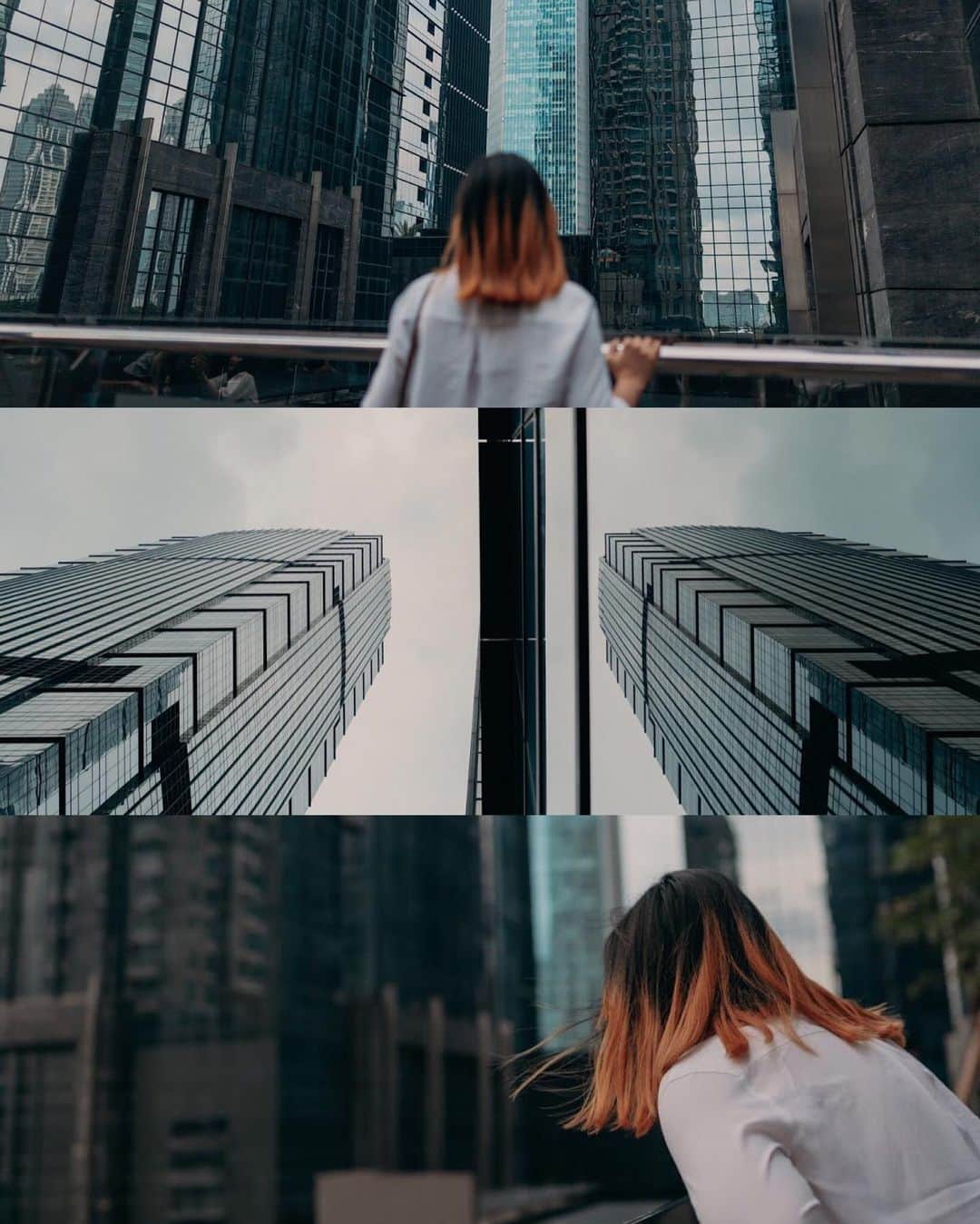 Putri Anindyaのインスタグラム：「in between//   this new place in Jakarta sure is pretty cool. No wonder this very spot attracts so many people, including me. But to be honest I feel kinda overwhelmed by the tall buildings and the crowds.   Anyhow, thanks @partie.de.vous for the company (and for your patience of course lol) 🏙  Taken with Sony A7C with 24mm 1.4 lens @sonyalpha_id #sonyA7C #sonyalpha_id」