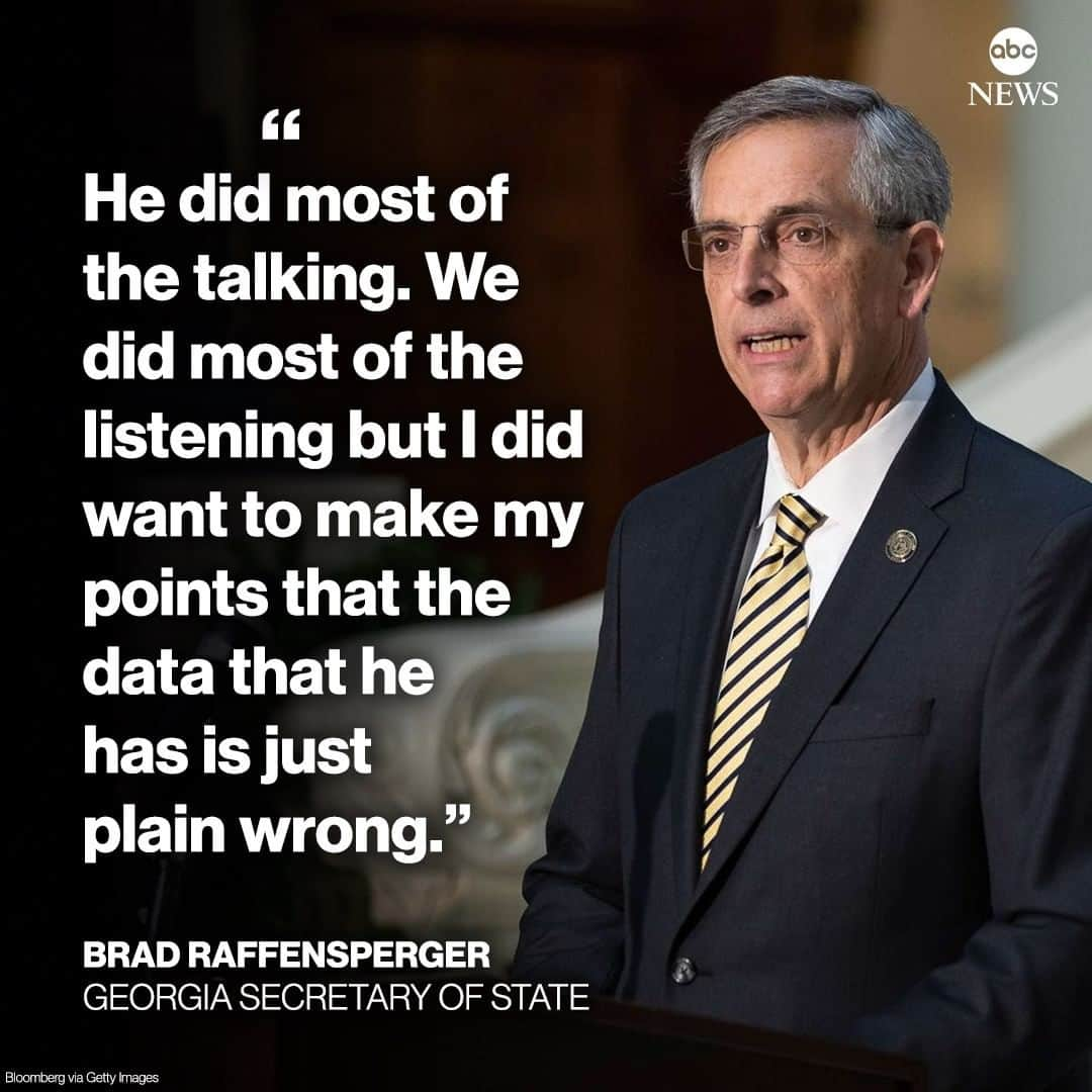 ABC Newsさんのインスタグラム写真 - (ABC NewsInstagram)「Pres. Trump “just plain wrong” on fraud claims, Georgia Sec. of State Raffensperger tells @gstephanopoulos. #georgia #politics #election2020」1月4日 22時03分 - abcnews